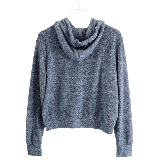 Superdry  Hoodie Super Soft Sweater With Appliqué Logo Blue Small - Picture 5 of 7